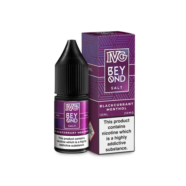 Blackcurrant Menthol 20mg 10ml IVG Beyond Salts