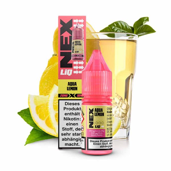 Aqua Lemon 10PCS BOX 10ml 20mg NEXLIG Pod Salt